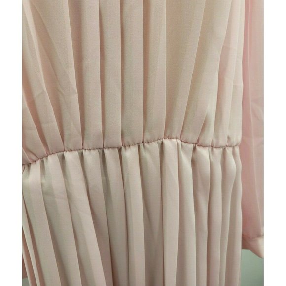 Vintage 60’s JC Penny Fashions Sheer Pink Pleated - Picture 5 of 8